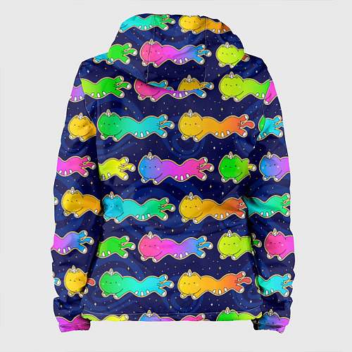 Женская куртка Коты единороги / 3D-Белый – фото 2