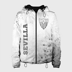 Куртка с капюшоном женская Sevilla - white gradient вертикально, цвет: 3D-черный