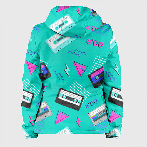 Женская куртка Кассеты и надпись 90s / 3D-Белый – фото 2