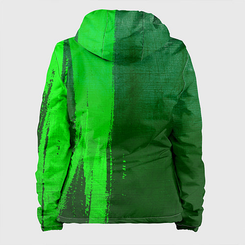 Женская куртка Paramore - green gradient по-вертикали / 3D-Черный – фото 2