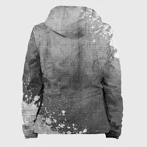 Женская куртка Burzum - grey gradient вертикально / 3D-Черный – фото 2