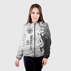 Куртка с капюшоном женская The Offspring - white gradient по-вертикали, цвет: 3D-черный — фото 2