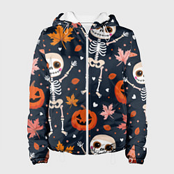 Женская куртка Скелеты с листьями