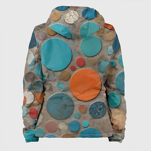 Женская куртка Арт вариация терраццо / 3D-Черный – фото 2