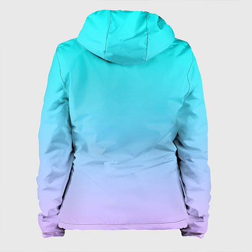 Женская куртка Неоновые разводы градиента / 3D-Белый – фото 2