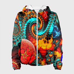 Женская куртка Фрактальный узор из фигур