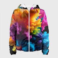 Женская куртка Взрыв разноцветных облаков