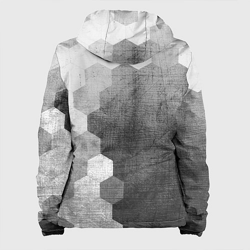 Женская куртка Saab - grey gradient по-вертикали / 3D-Черный – фото 2