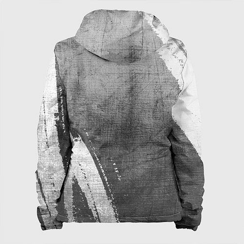 Женская куртка A Silent Voice - grey gradient вертикально / 3D-Черный – фото 2