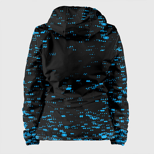 Женская куртка Герб РФ краски синие / 3D-Черный – фото 2