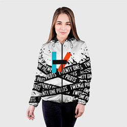 Куртка с капюшоном женская Twenty one pilots rock, цвет: 3D-черный — фото 2