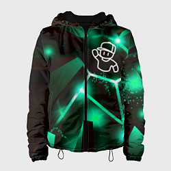 Куртка с капюшоном женская Stumble Guys разлом плит, цвет: 3D-черный