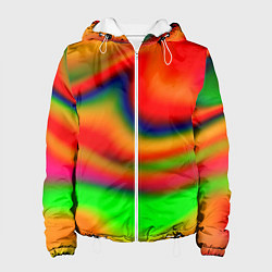 Женская куртка Неоновые разводы краски