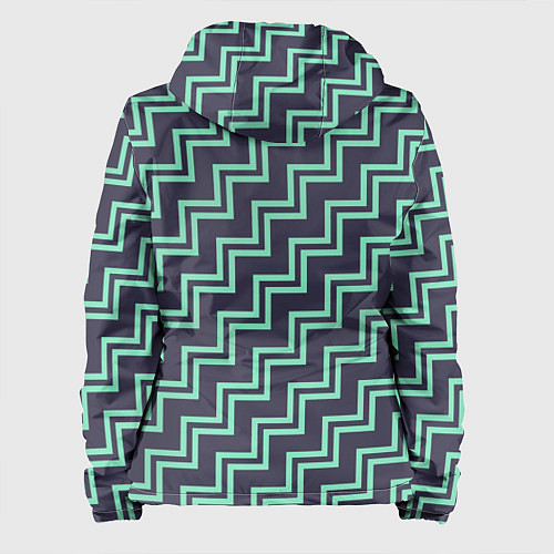 Женская куртка Мятные зигзаги / 3D-Черный – фото 2