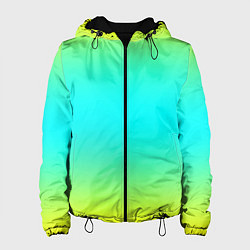 Женская куртка Кислотный градиент абстракция