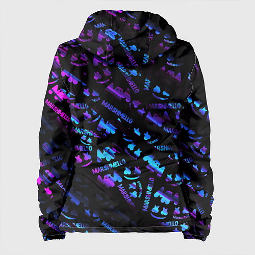 Женская куртка Marshmello neon club / 3D-Белый – фото 2