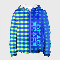 Куртка с капюшоном женская Dead space текстура айзека, цвет: 3D-белый