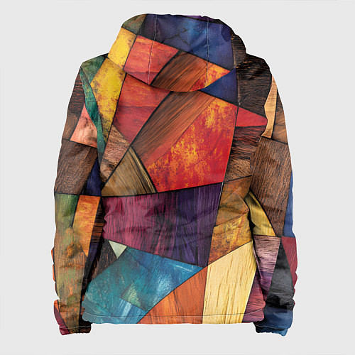 Женская куртка Мозайка геометрическая / 3D-Белый – фото 2