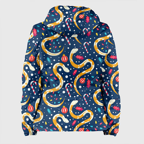 Женская куртка Новогодний паттерн символ года 2025 / 3D-Черный – фото 2