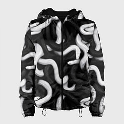 Женская куртка Черные и белые змеи