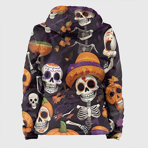 Женская куртка Страшилки хэллоуин / 3D-Белый – фото 2