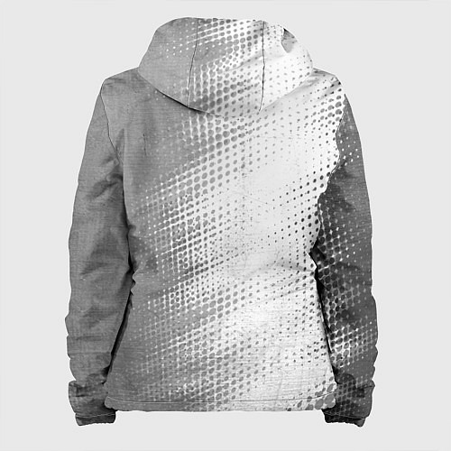 Женская куртка One Piece - white gradient по-вертикали / 3D-Черный – фото 2