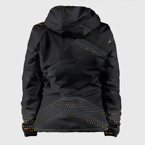 Женская куртка Геометрия полосы текстура / 3D-Черный – фото 2