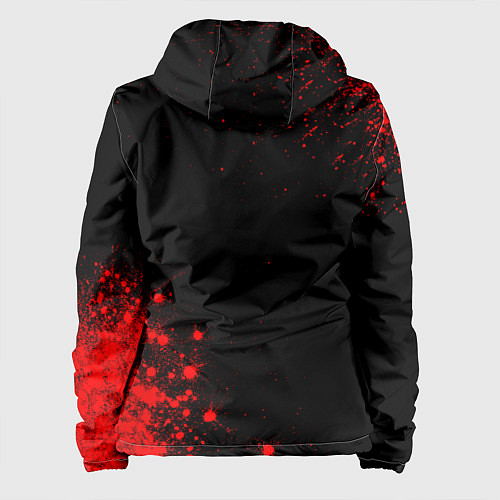 Женская куртка Hellsing - red gradient вертикально / 3D-Черный – фото 2