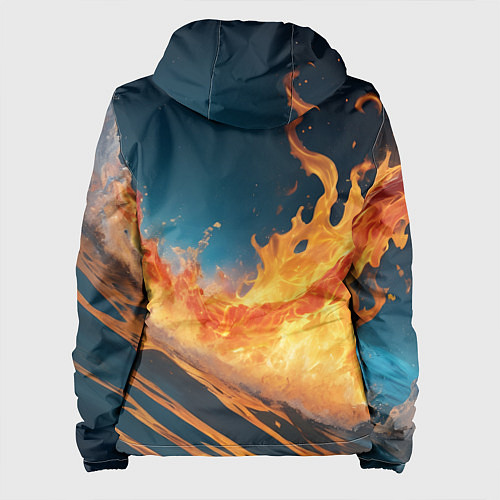 Женская куртка Огонь и вода стихия / 3D-Белый – фото 2