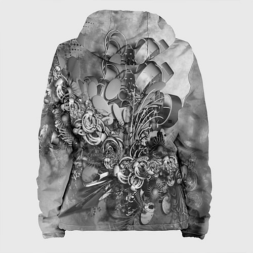 Женская куртка Абстракция оптический узор / 3D-Белый – фото 2