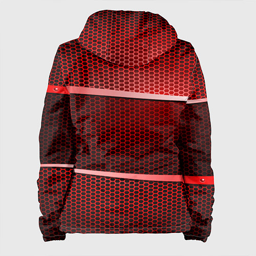 Женская куртка BMW metal texture / 3D-Белый – фото 2