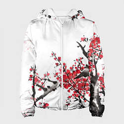 Женская куртка Китайский стиль - слива