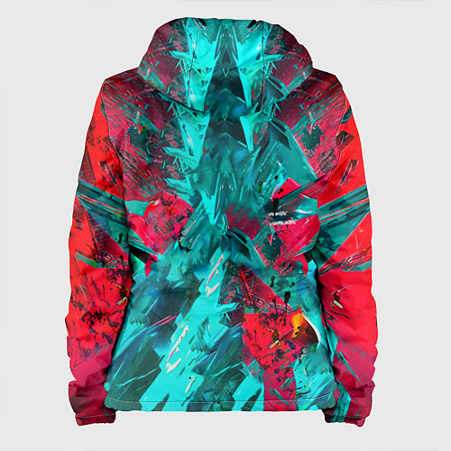 Женская куртка Электрогитара в красках / 3D-Белый – фото 2