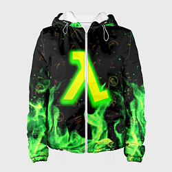 Женская куртка Half life огонь зеленый