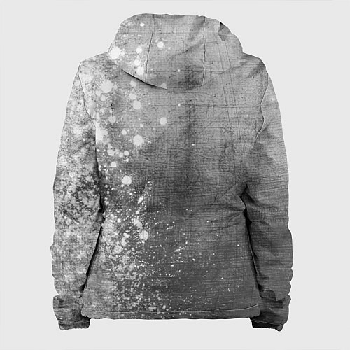 Женская куртка Five Finger Death Punch - grey gradient по-вертика / 3D-Черный – фото 2