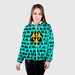 Куртка с капюшоном женская Resident Evil japan pattern, цвет: 3D-белый — фото 2