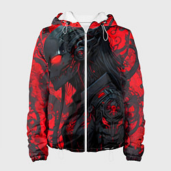 Женская куртка Девушка в стиле киберпанк