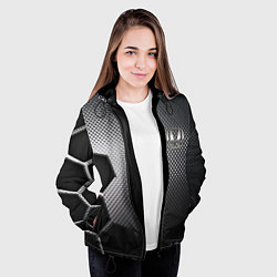Куртка с капюшоном женская Honda metal auto, цвет: 3D-черный — фото 2