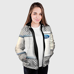 Куртка с капюшоном женская FORD metal steel auto, цвет: 3D-черный — фото 2