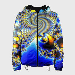 Женская куртка Фрактальный психоделики узор
