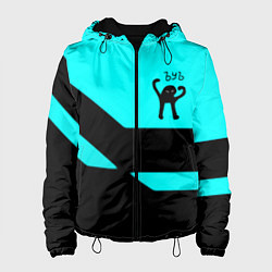 Куртка с капюшоном женская Ъуъ съука геометрия, цвет: 3D-черный