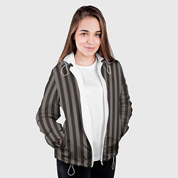 Куртка с капюшоном женская Узор как у Вай из Аркейн, цвет: 3D-белый — фото 2