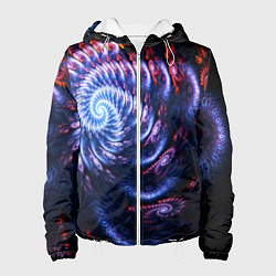 Женская куртка Оптический фрактальный узор текстура