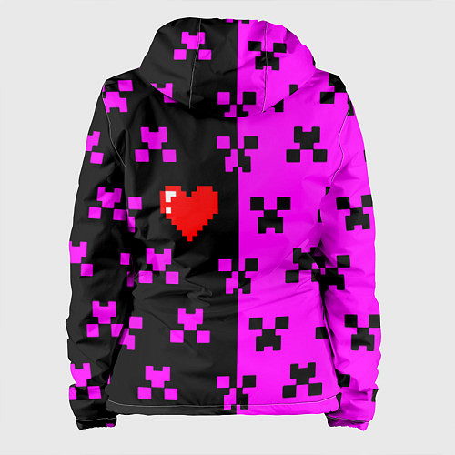 Женская куртка Minecraft love game / 3D-Белый – фото 2