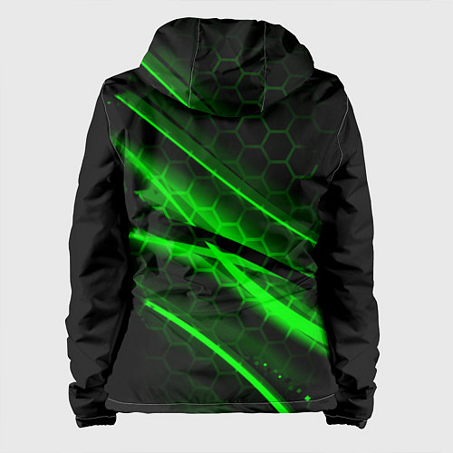 Женская куртка Starcraft 2 кислотные соты линии / 3D-Белый – фото 2