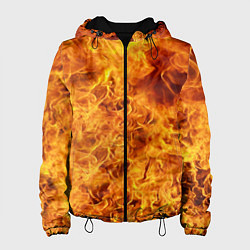 Куртка с капюшоном женская Весь в огне, цвет: 3D-черный