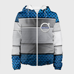 Куртка с капюшоном женская Volvo metal steel, цвет: 3D-белый