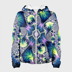 Женская куртка Оптический фрактал абстрактные узоры