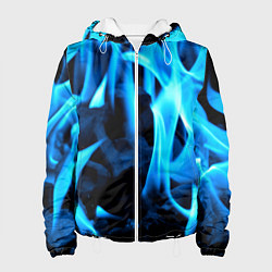 Женская куртка Синий огонь текстура