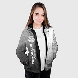 Куртка с капюшоном женская Tomodachi Game - grey gradient по-вертикали, цвет: 3D-черный — фото 2